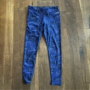 Spalding Women’s Leggings in Blue Geometric Pattern
